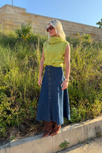 Downtown Denim Midi Skirt