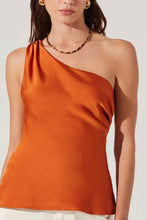 Francis Satin One Shoulder Top