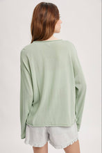 Wishlist Apparel - LIGHTWEIGHT ROLLED HEM SWEATER / WL25-12104: MELON / L