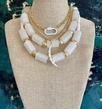 White Statement Necklace