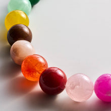 Lyonlee - Multicolor Oversized Beaded Statement Necklace: 4