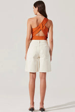 Francis Satin One Shoulder Top