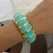 Lyonlee - Resin Statement Cuff Bracelet: 4