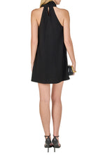 Noir Mini Halter Dress