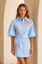 Hibiscus Mini Shirt Dress