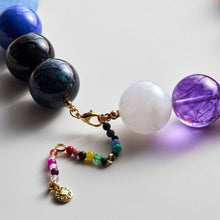 Lyonlee - Multicolor Oversized Beaded Statement Necklace: 4
