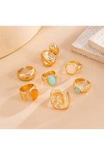 Lyonlee - Chunky Ring Set with Gemstones: 3
