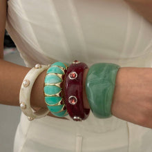 Lyonlee - Pearl Accent Resin Cuff Bracelet: 1