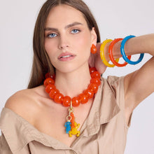 Michael Nash Jewelry - Vivienne Orange Resin Necklace