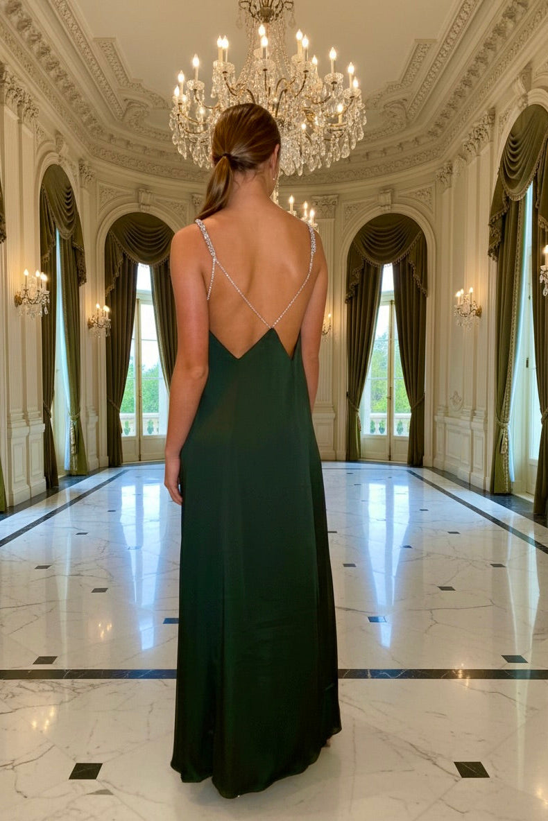 Significant Other Abbey Trapeze Maxi Dress | Green | Size 6