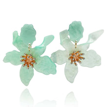 Michael Nash Jewelry - Aurelia Celadon Floral Resin Drop Earrings