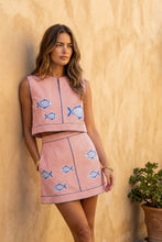 Emmy Skirt (Short) - Fish Applique