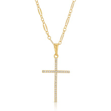 CZ Cross Whisper Necklace