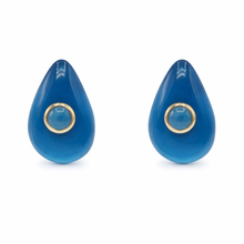 Michael Nash Jewelry - Rosamund Cerulean Blue Resin Pierced Earrings
