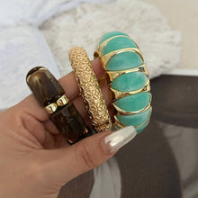 Lyonlee - Resin Statement Cuff Bracelet: 2