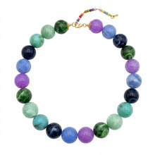 Lyonlee - Multicolor Oversized Beaded Statement Necklace: 4
