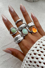 Lyonlee - Chunky Ring Set with Gemstones: 1