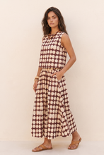 Bordeaux Dot Midi Skirt