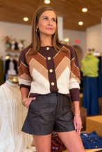 Fuzzy Chevron Sweater