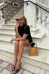 Romilla Stitch Mini Dress