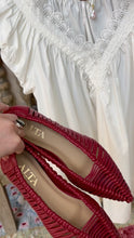 SIMONE RED CRAFT FLATS