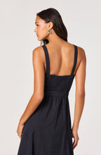 Back view of ASTR The Label Mckinley dress showing smocked center back and adjustable straps