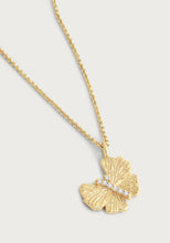 Anabel Aram Butterfly Gold Necklace, butterfly pendant close-up