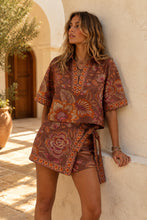 Havana Botanical Print Wrap Skort