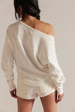 off the shoulder ivory long sleeve free people
