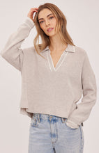Neutral Tristan V-Neck Sweater
