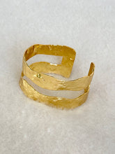gold double plated cuff bracelet