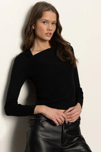 Long Sleeve Shoulder Twist Top