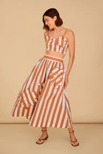 Kit Skirt in Ceramica - Full length view showing fixed waistband