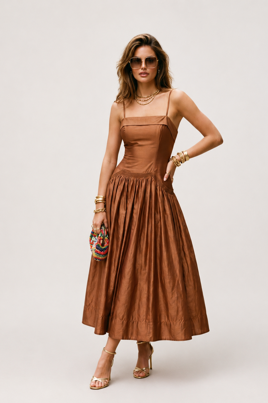 ASTR the Label Ovina Dress in Brown