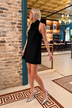 Noir Mini Halter Dress