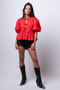 bright red top