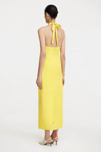 yellow halter tie neck dress Significant Other