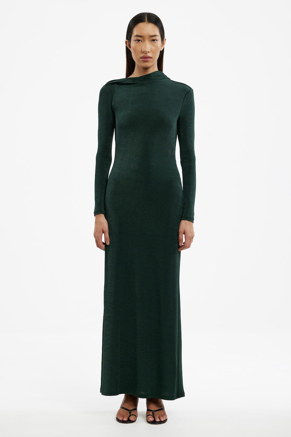 Front view of the Nailah Maxi Dress