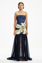 Front view of the Tallie Dress in Midnight Lilium