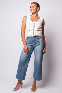 Luxe Crochet Sweater Vest
