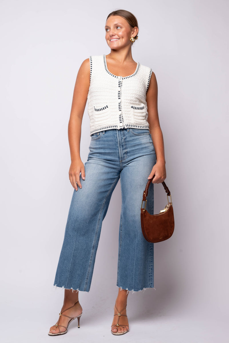 Luxe Crochet Sweater Vest