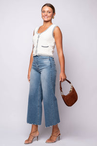 Luxe Crochet Sweater Vest