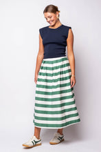Bold Stripe Midi Skirt