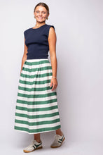 Bold Stripe Midi Skirt