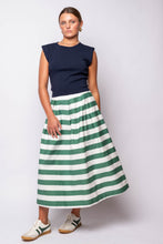 Bold Stripe Midi Skirt