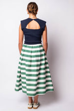 Bold Stripe Midi Skirt