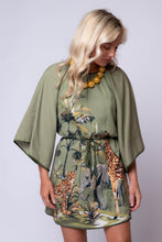 Irene Round Neck Printed Mini Dress