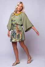 Irene Round Neck Printed Mini Dress