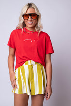 Lily Lime Striped Shorts