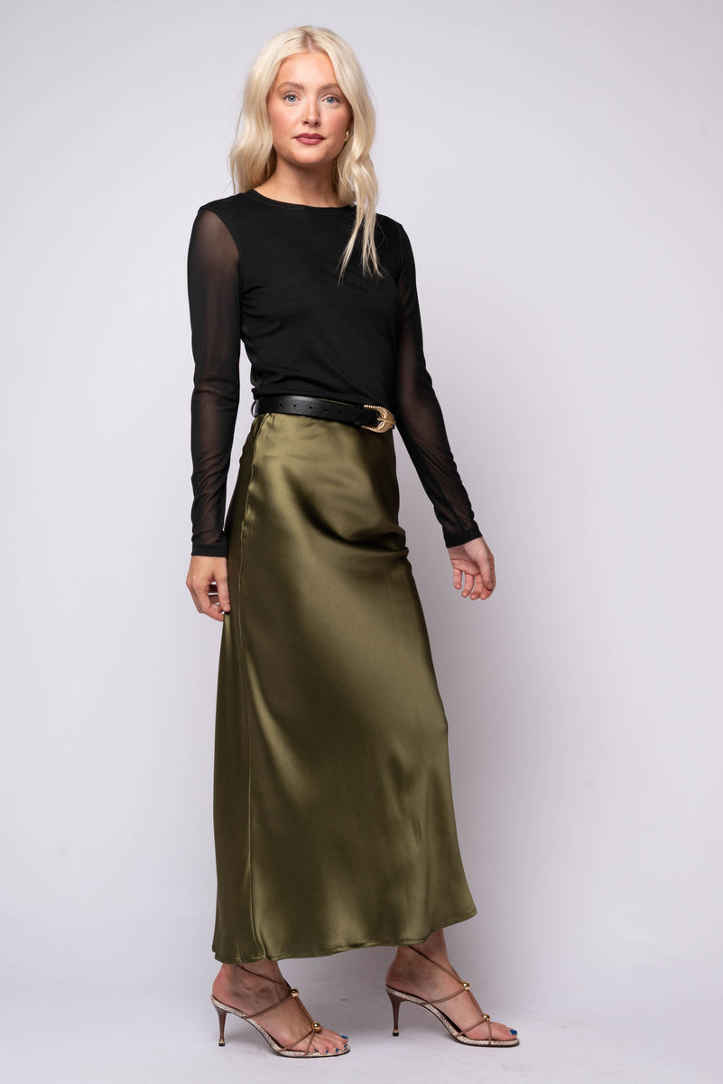 Sanctuary long sleeve black mesh top